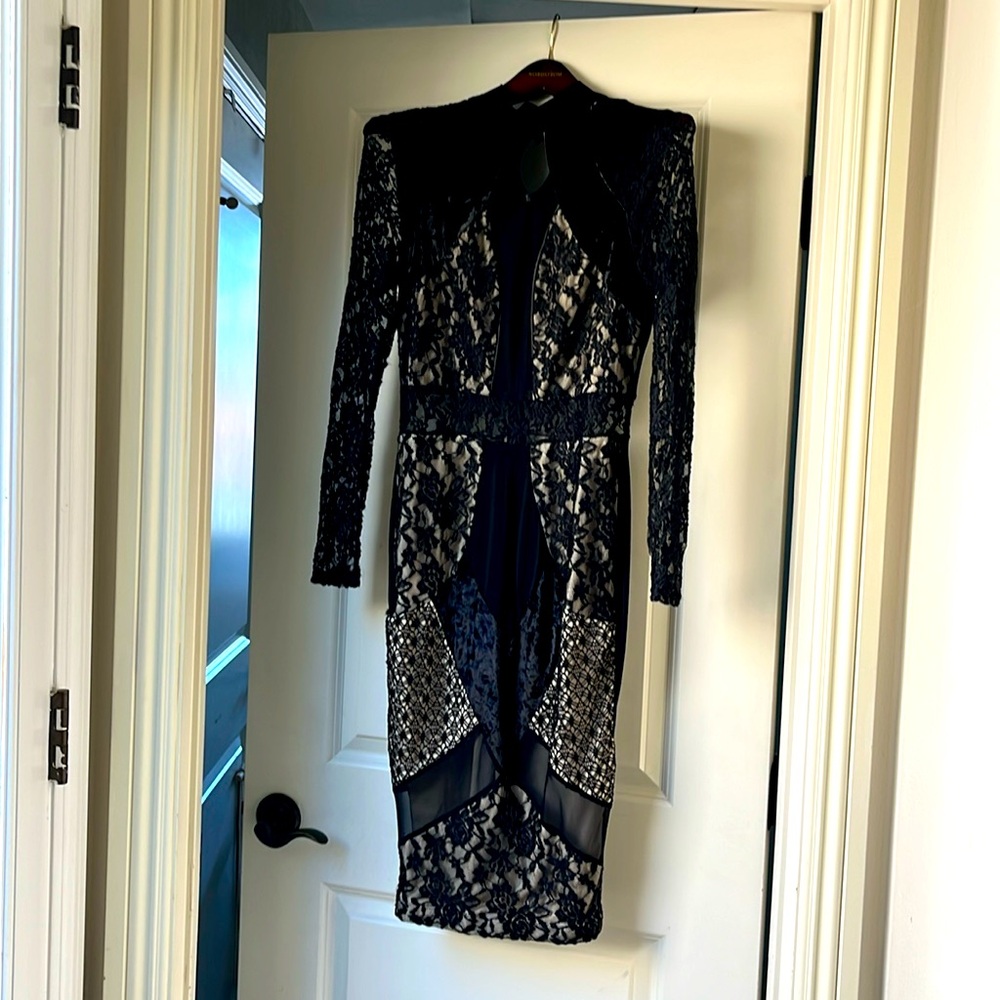 Venus black cocktail dress